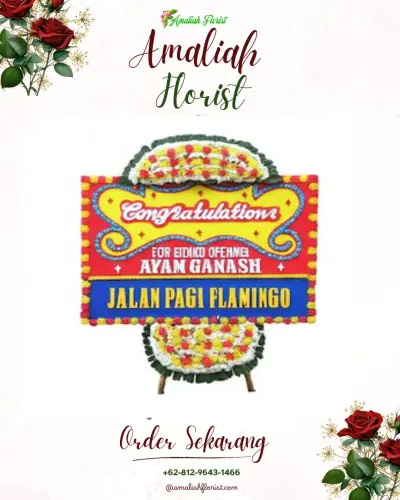 Bunga Papan Congratulation sungai bilu